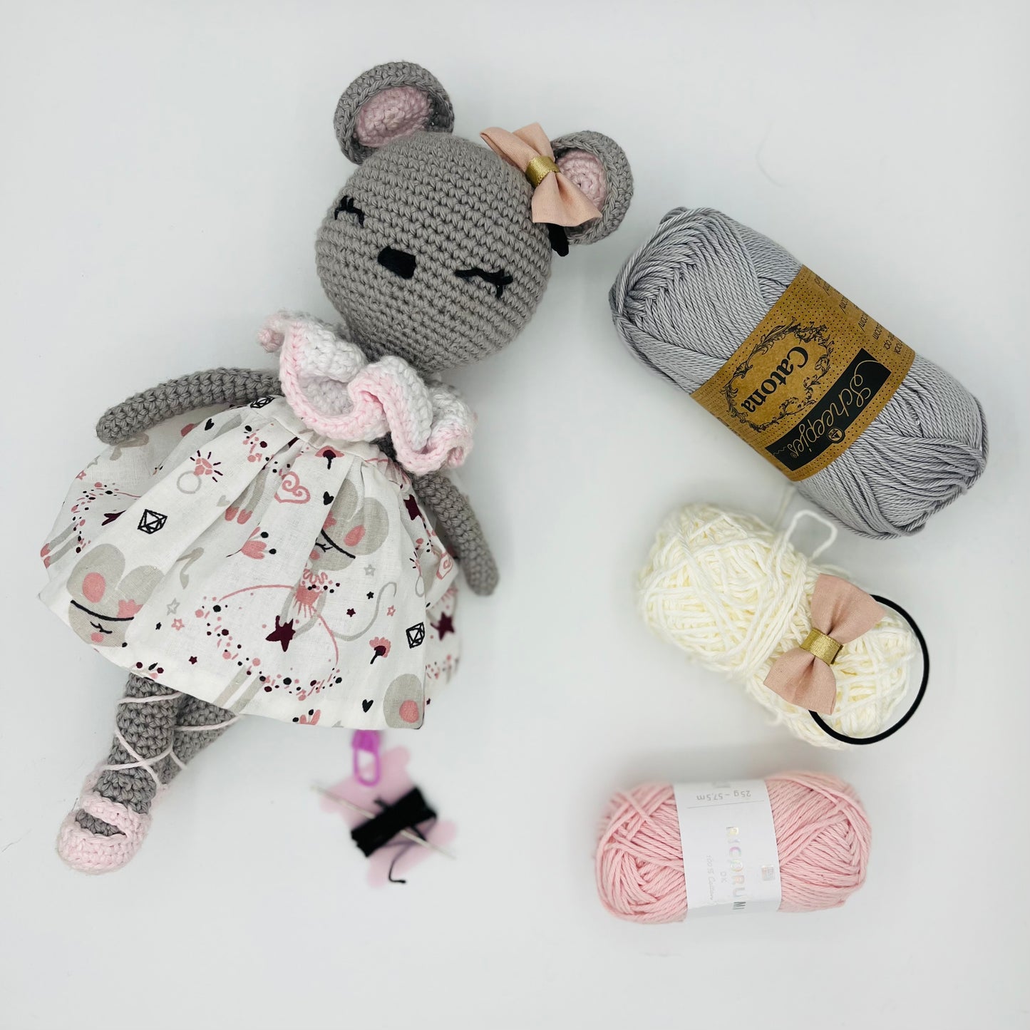 Emy la souris ballerine - Kit crochet